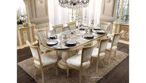 With a scale appropriate for any number of smaller dining spaces, this 5 pieces dining table and chairs set will provide the look and style you want in your home. Aida Italian Dining Room Furniture