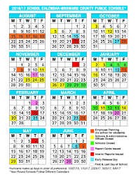 Calendarios mensuales y semanales disponibles. Calendario Escolar Broward 2020