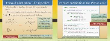 Forward Substitution The Algorithm And The Python Code