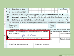 how to fill out irs form 1040 with form wikihow