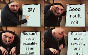 You Can T Use Sexuality As An Insult Funny Meme Despicable Me Memes Memes Dankest Memes