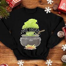 This machine is used to cast spells, create custom brews and potions, and create magic items. Pot Head Funny Witch Cauldron Adult Halloween Marijuana Weed Shirt Hoodie Sweater Longsleeve T Shirt
