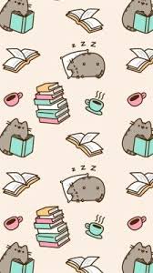 Study wallpaper for mobile phone. Pusheen Studying Wallpaper Kolpaper Awesome Free Hd Wallpapers