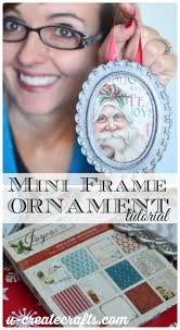 These mixes are easy for the recipient to make with just a couple of ingredients. Diy Mini Picture Frame Christmas Ornament U Create Picture Frame Christmas Ornaments Christmas Ornaments Christmas Ornaments Homemade