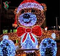 Christmas Decoration Deer Sled Motif Lights Rope Lights for Outdoor Street  Holiday Lights