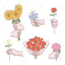 Download 1,334 skeleton hand rose stock illustrations, vectors & clipart for free or amazingly low rates! Holding Flowers Hands Male Set Man Hand Holding Flower Bouquet Royalty Free Cliparts Vectors And Stock Illustration Image 125835458