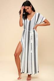 Black And White Striped Swimsuit Cover Up Wink Once Black And White Striped Swim Cover Up Swim Cover Cover Up Summer Dress Patterns