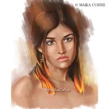 Creative Portrait Study Artwork, Digital Download, Wall Painting, Printable  Art, Portrait Art, Fiery Hair, Stylized Art, Digital Painting