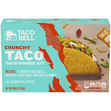 Taco Bell Crunchy Taco Dinner Kit 12 Count Box Buy Online