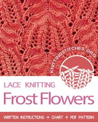 frost flowers knitting stitches