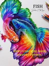 The fish coloring book for adults | learning printable. Fish Adult Coloring Book Luxury Edition A Fun And Relaxing Fish Coloring Pages For Adults Stress Relieving Designs With Fish For Adults Premium Color Hardcover Vroman S Bookstore