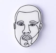 Kanye West Handmade Lapel Pin Handmade Lapel Pins West Art Lapel Pins