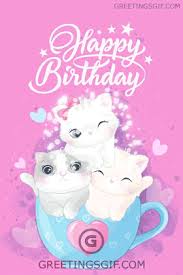 We create a sweet smile on their face by sending cute wishes. Cute Happy Birthday Gif 1319 Greetingsgif Com For Animated Gifs