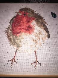 Im late (counted cross stitch kit) product no: Wip Jolly Robin Bothy Threads Crossstitch