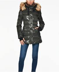 Chelsea Faux Fur Trim Hooded Puffer Coat