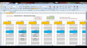 38 Uncommon Excel Organizational Chart Templates