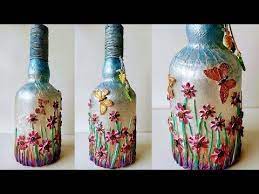 Bottle Art Bottle Decoration Ideas Home Decor Ideas Youtube Bottle Art Glass Bottles Art Bottle Decoration Ideas