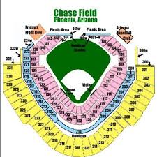 Map Directions Seating For Chase Field In Phoenix Az