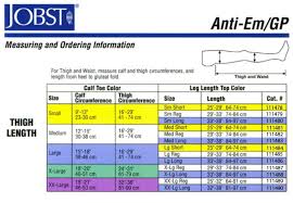 Jobst Anti Embolism Thigh High Compression Stockings Closed