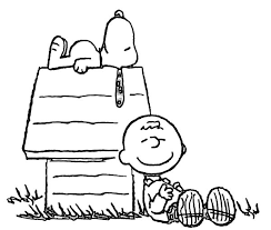 Snoopy dog coloring pages to kids. Charlie Brown And Snoopy Is Sleeping Coloring Page Coloring Sun