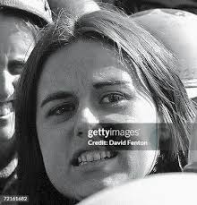 Close-up of American lawyer and political activist Bernardine Dohrn,...  News Photo