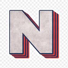 Letter N Png Layered Effect Alphabet Text Free Image By Rawpixel Com Cuz Alphabet Lettering Png
