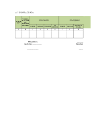 Format agenda surat masuk gugusdepan sisingamangaraja. Format Buku Agenda Surat