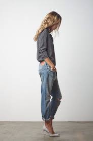 Boyfriend Jeans Pumps Moda Estilo Ropa De Moda