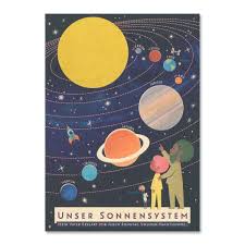 Unser sonnensystem und dessen äußerer rand. Postkarte Sonnensystem Der Kartenmacher