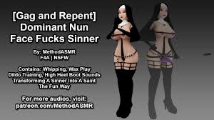 Gag and Repent) Dominant Nun Face Fucks Sinner (Erotic Audio) 