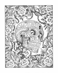 Skulls and roses coloring pages are a fun way for kids of all ages to develop creativity, focus, motor skills and color recognition. Pin On Kleurplaten