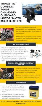 Things To Consider When Changing Outboard Motor Water Pump Impeller Outboard Outboard Motors Water Pumps