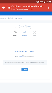 Also this morning, coinbase legal representative juan suarez penned an article on medium that put the companies position more plainly. Trying To Change Country Getting An Error No Reply From Coinbase Any Ideas Coinbase