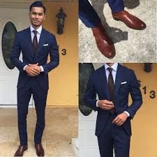 Or, for a work function, pair this chelsea boot with a plain navy suit and a brown belt. Crisp Navy Suit Goes A Long Way This Combo Includes Brown Chelsea Boots Light Blue Shirt Brown Tie White Teaching Mens Fashion Blue Suit Men Wedding Suits Men