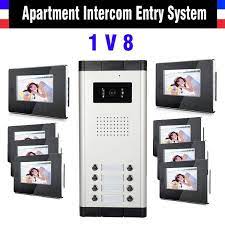 8 jednostek 7 cal monitor wideo domofon dzwonek wyboru 2 4 6 8 10 12 jednostek systemu apartament wideo domofon intercom video door phone doorbell