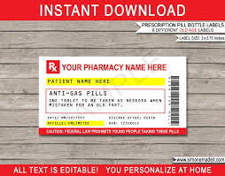 A free label is a piece of paper which is used to provide information about a product, company, organization and manufacturer. Pill Bottle Label Template Addictionary