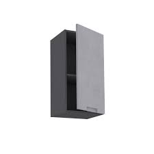 Meuble Haut De Cuisine Berlin Effet Beton 1 Porte H77xl40 Leroy Merlin