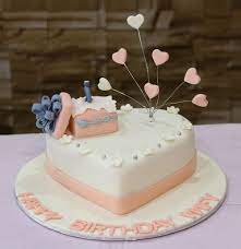 Our cakes were amazing and represented our tropical wedding perfectly! Engagement Heart Shape Cake