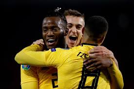 It's always batshuayi. another added: Michy Batshuayi Of Belgium Timothy Castagne Of Belgium Youri Michy Batshuayi Belgium Photo