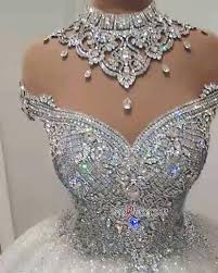 Luxurious Crystal High Neck Ball Gown Wedding Dresses 2019 Tulle Bridal Gowns On Sale High Quality We Ball Gowns Wedding Ball Gown Wedding Dress Bridal Gowns