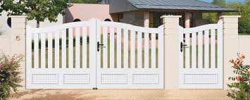 Portillon pvc claire voie ca69 blanc longueur 1 m hauteur 1,2 m. Portail Pvc Cg 12 Dc Design Conception