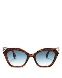 Fendi Women S Embellished Logo Cat Eye Sunglasses 52mm Jewelry Accessories Bloomingdale S Cat Eye Sunglasses Sunglasses Glasses