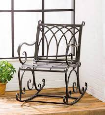 enjoy endless relaxing rocking time with our black metal rocking chair made for indoors or outside thi metal rocking chair rocking chair garden rocking chair