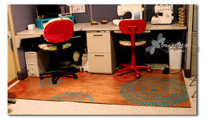 A chair mat will protect this flooring from scuffs, spills, and indentations, preserving the life of your floor. Plywood Rug Diy Rug Rugs Craft Room