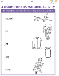 Discover to how the words are pronounced. Words That Start With J For Kids