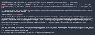I later discovered that the timer is the cause of this problem, and i checked the timer to know if the timer was turned on or off. Cheaters Forums Are Now Full Of Whining People That Can T Play Anymore What A Wonderful Feeling Thank You Iw Codwarzone