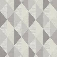 White and gray geometric wallpaper. Geometric Wallpaper Design Trends The Range