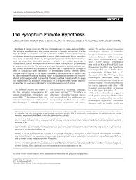 A b c d e f g h i j k l m n o p q r s t v w y z. Pdf The Pyrophilic Primate Hypothesis