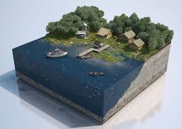 Landscape On Behance Cool Landscapes Landscape Model Landscape Plans