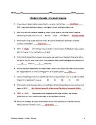 Our goal is that these physical evidence forensic science worksheet pictures gallery can be a direction for you, give you more samples and of course help you get a nice day. Modern Marvels Forensic Science Video Viewing Guide By Dakota Engineer